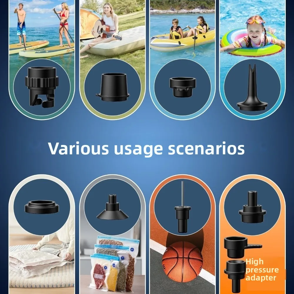 

Многофункциональный электрический воздушный насос с быстрой зарядкой и аккумулятором 2000 мАч, перезаряжаемый беспроводной насос-инфлятор