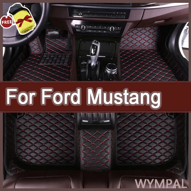 Car floor&Trunk mats for Ford Mustang 2015-2022 16 17 18 19 20 21 Custom foot Pads automobile carpet cover interior accessories