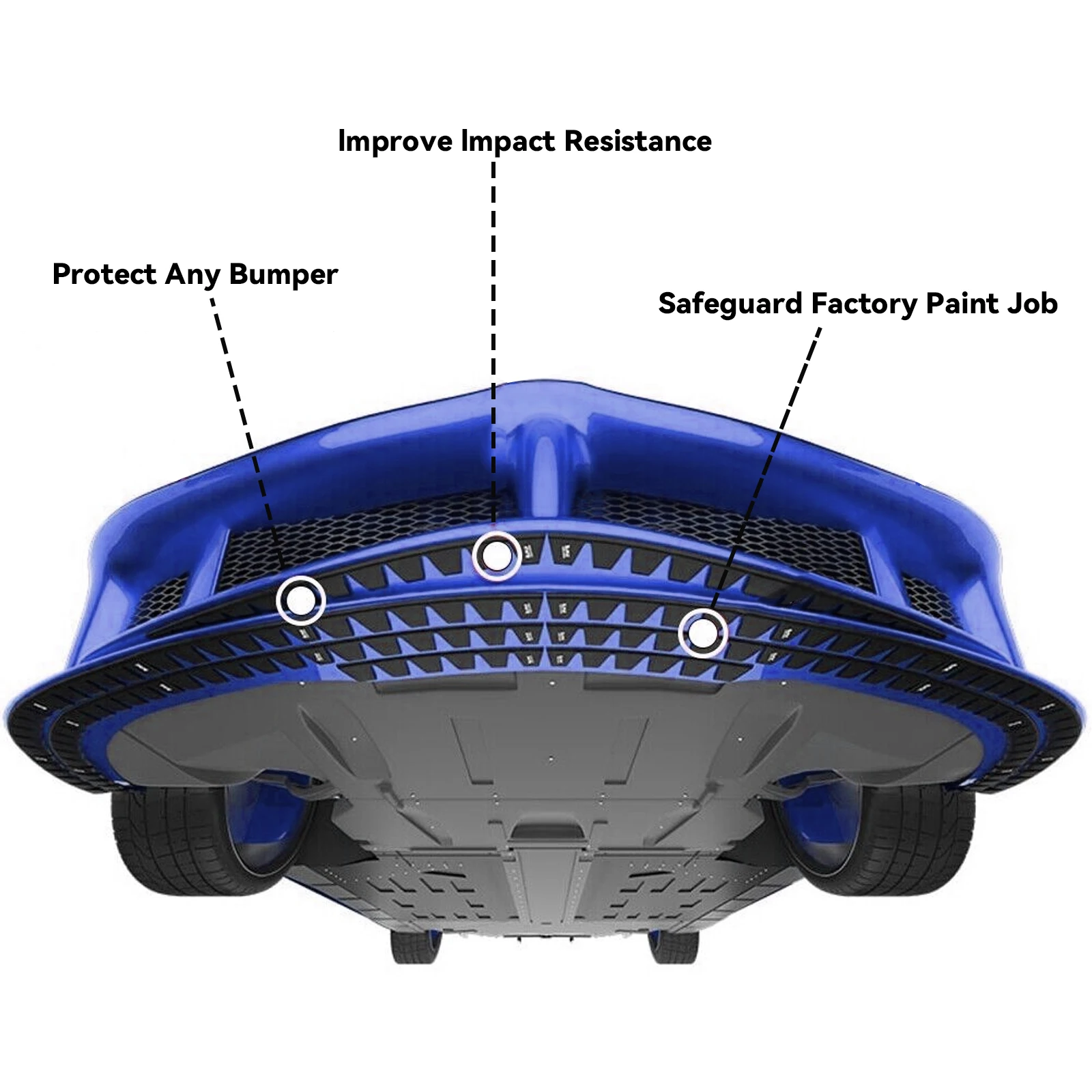 8pcs Front Bumper Scrape Guard Skid Plate Anti-Scratch Collision Kit For BMW G22 G23 G24 G26 425i 430i Protector Skid Plate DIY