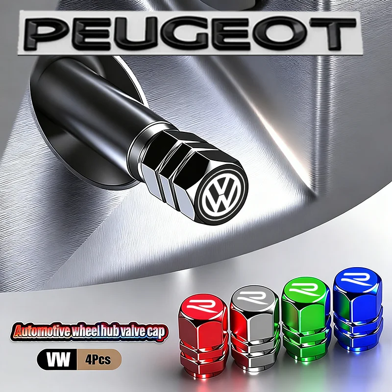 Auto-Schlüsselanhänger/Auto-Reifenventilkappen-Staubschutzkappen-Zubehör für VW GTI Polo Passat B6 B7 B8 Golf CC Arteon MK6 Tiguan – Detail 1