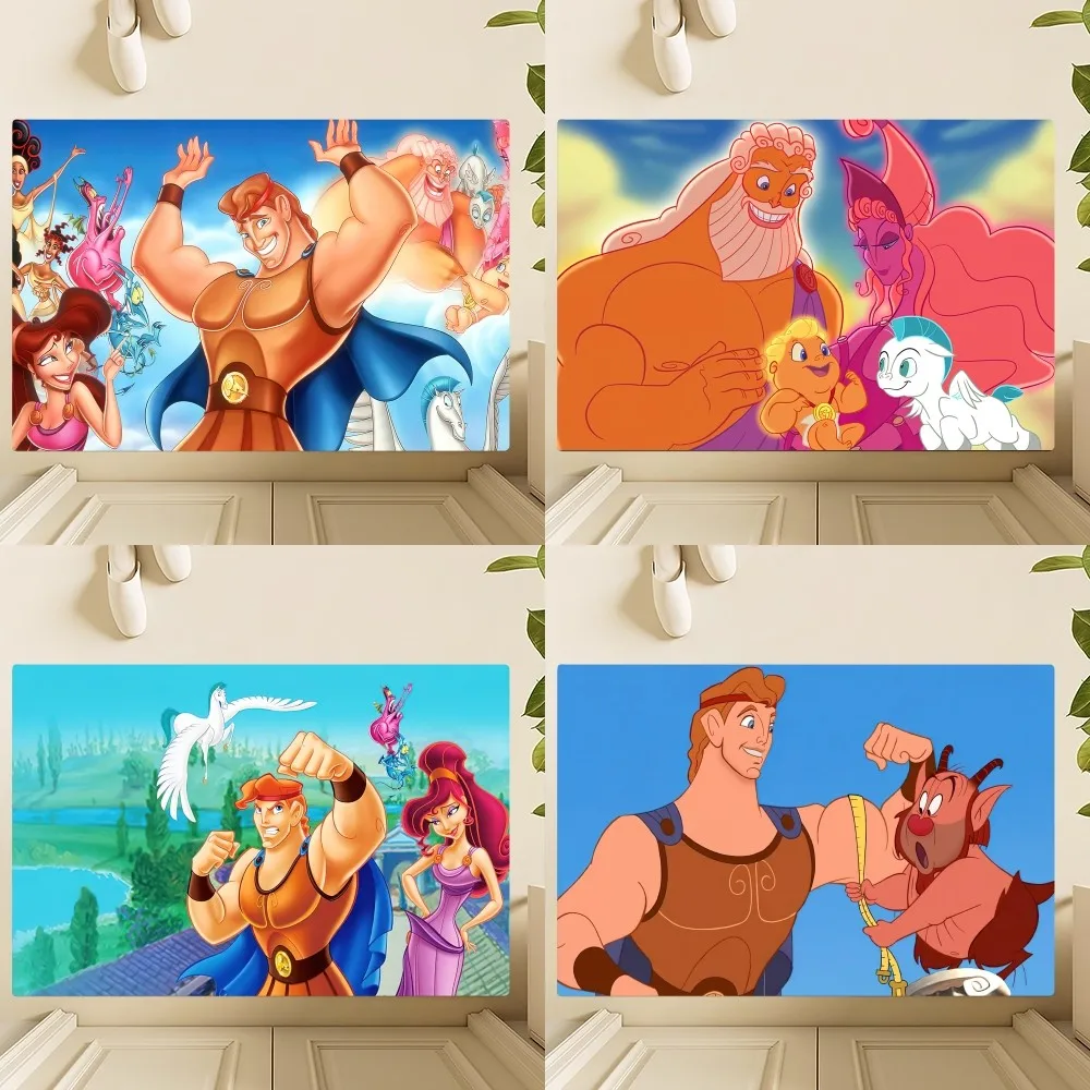 MINISO Disney Hercules Floor Mat Bedroom Kitchen Door Bath House Super Absorbent Foot Non-slip