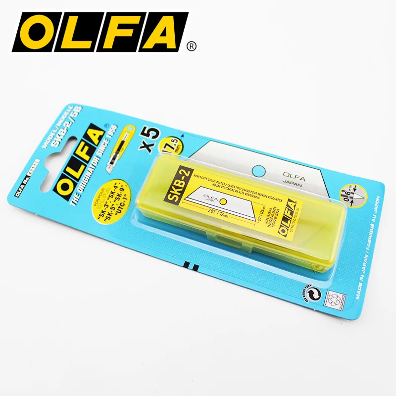 5個のolfa SKB-2/5b安全ナイフブレードSK-3 SK-4 SK-5 SK-6 SK-9用スペアブレード