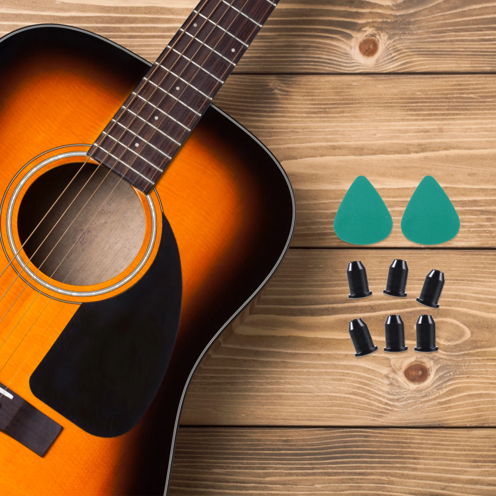 

Electric Guitar String Buckle Caps Guitars Bridge Accessories Through Body Mounting