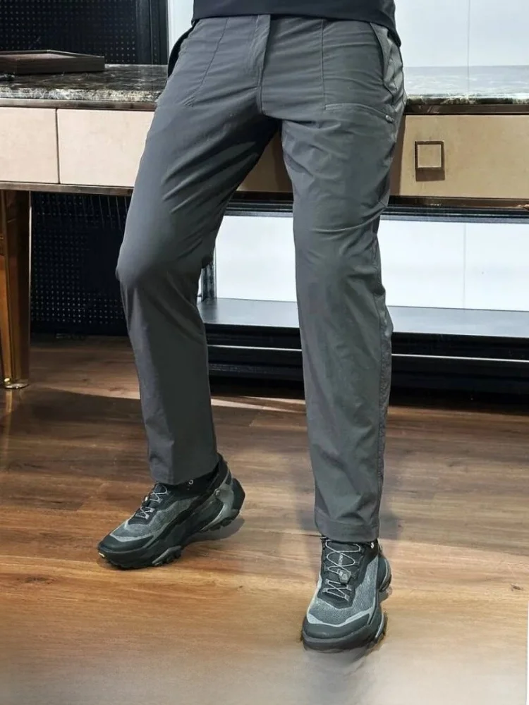 

Мужские легкие быстросохнущие дышащие повседневные брюки для активного отдыха, износостойкие, водонепроницаемые, прямого кроя, весна-лето