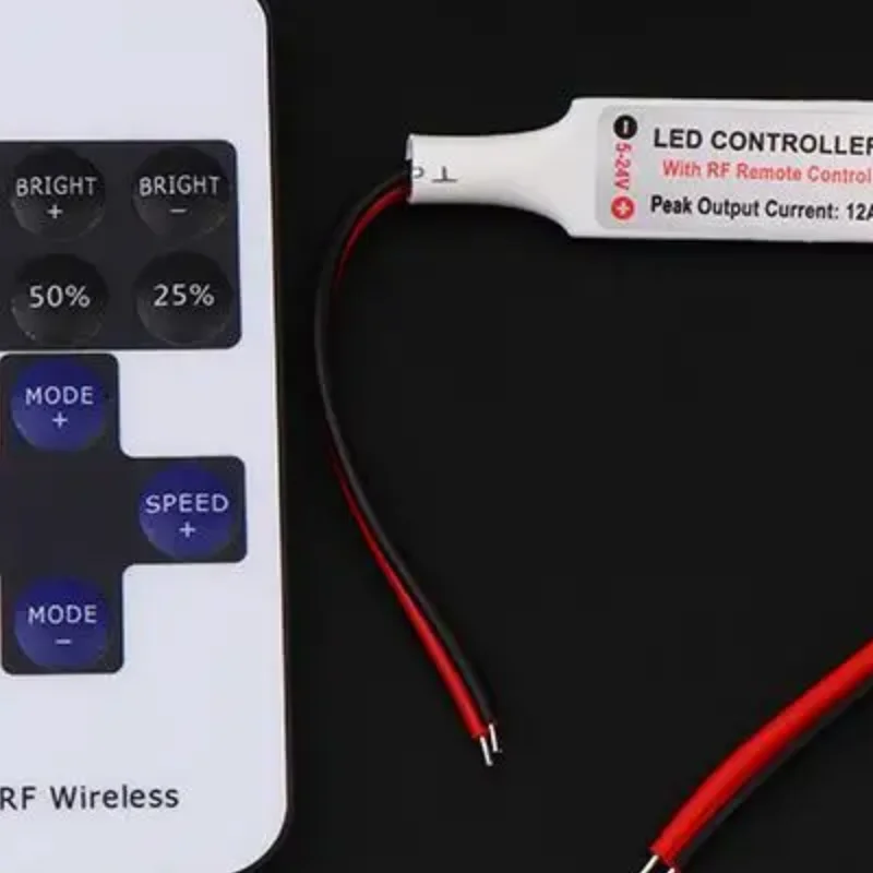 1/3/5Pcs 5-24V Led Dimmer Controller RF 11-Key Monochrome Montroller Wireless Remote Control For LED Strip Light
