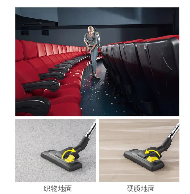 Stofafscheider Rugzak Stofzuigmachine met batterij voor vliegtuig