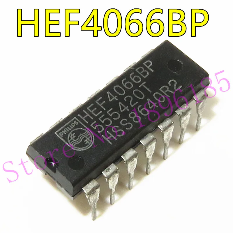 

1 шт./партия HEF4066BP 4066 DIP-14 Quad однополюсный однобросковый аналоговый переключатель