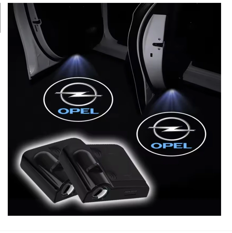 جهاز عرض عالمي لباب السيارة LED أضواء ترحيب عالية الوضوح أو Opel Astra j Insignia Astra g Corsa Zafira b Mokka Vivaro #1