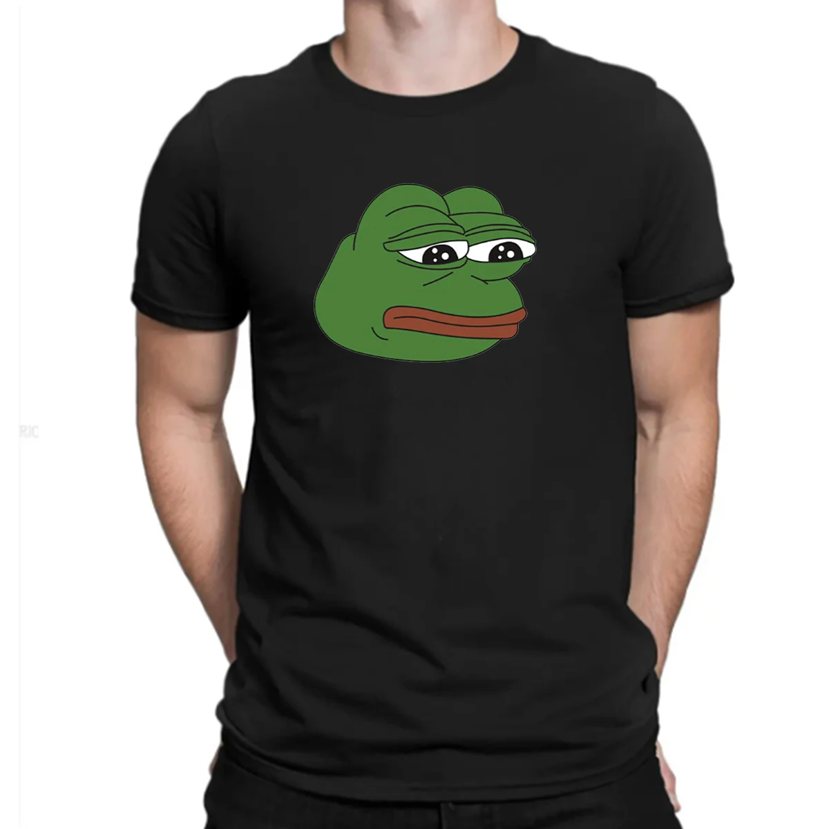 

Humor TShirt for Male Pepe Frog Animal Tee Fashion Polyester T Shirt Vintage T Shirt Harajuku Pepe Top