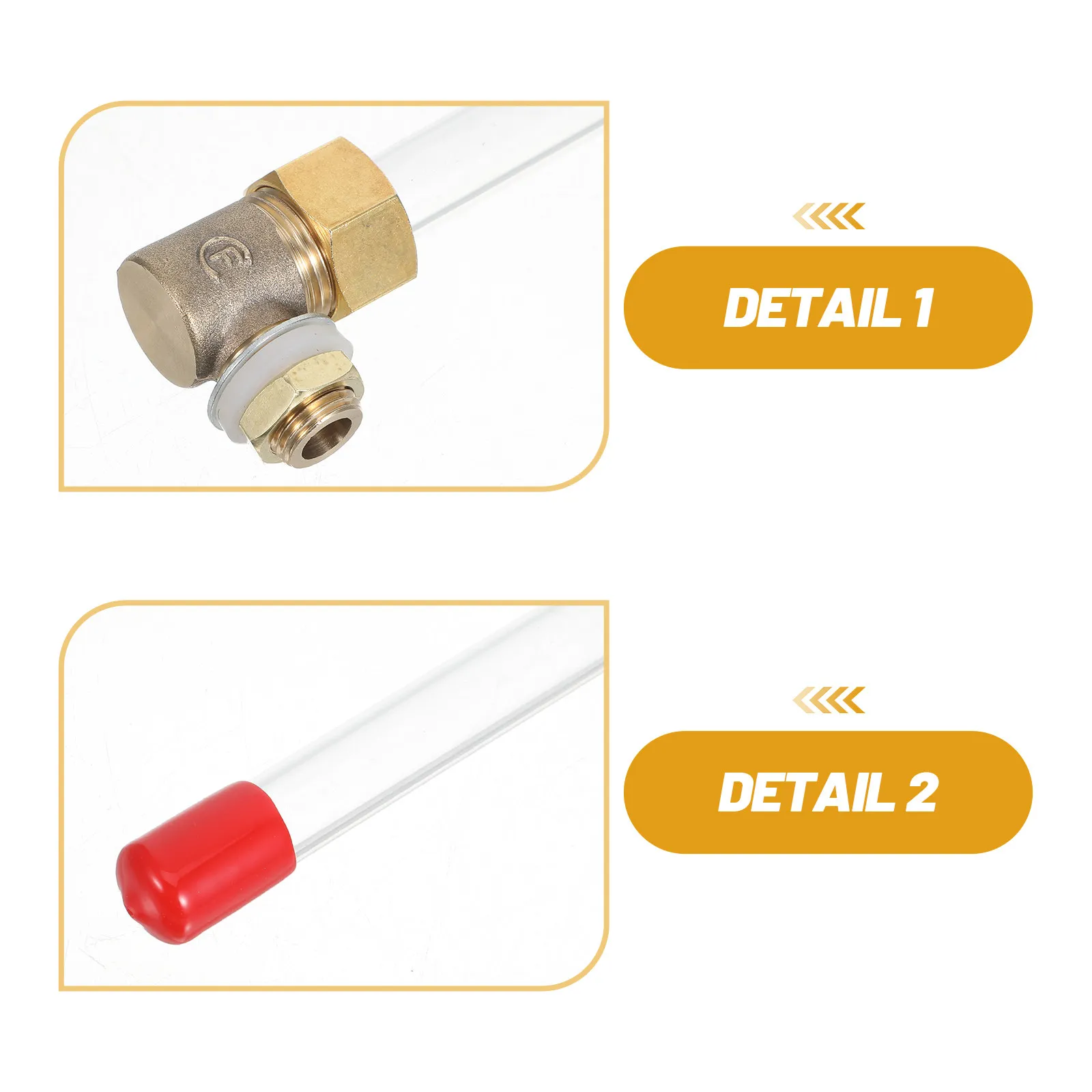 Water Level Gauge L-Shaped for Tank Industrial Boiler Liquid Indicator Fire Pools Workshop Applications 14 Thread Easy Install