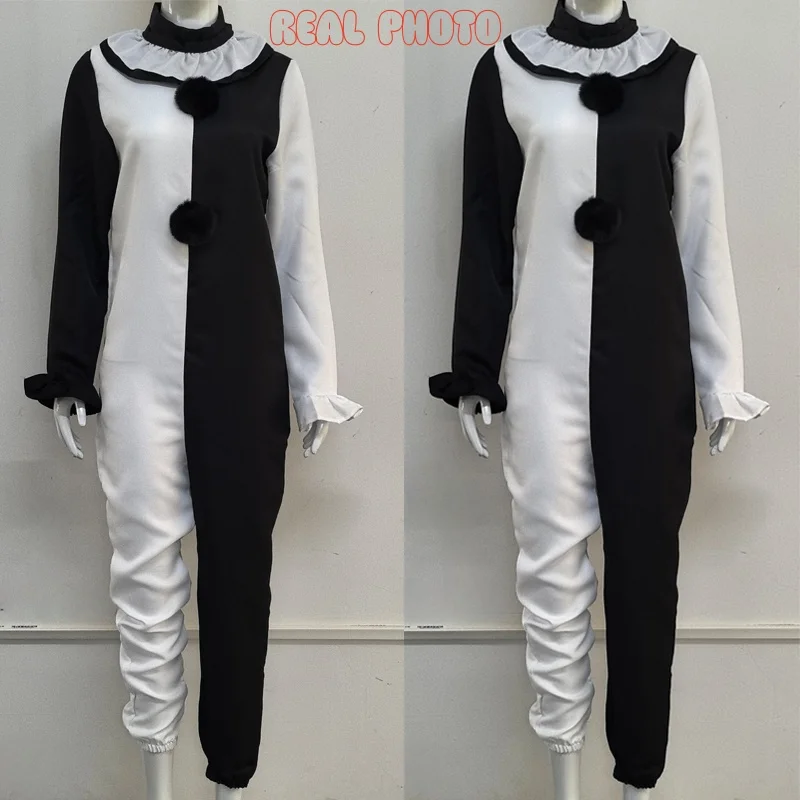 Art The Clown Cosplay Movie Terrifier 2 Art The Clown Cosplay Costume Jumpsuit Mask Halloween Costumes Mask for Men Women - Image 3