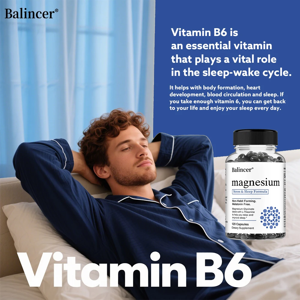 Magnesium Complex - Relieves Stress and Anxiety, Improves Sleep, Promotes Muscle, Bone, and Heart Health, Energy Metabolism