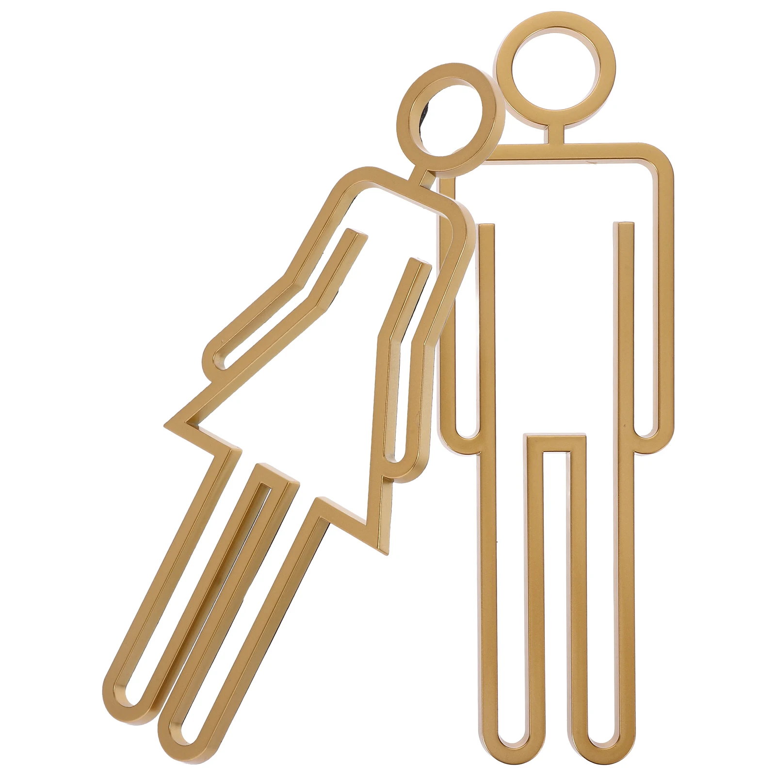 Restroom Signs Toilet Identification Plate Bathroom Poster Washroom Sign ABS Material Long Lasting Easy Installation Men