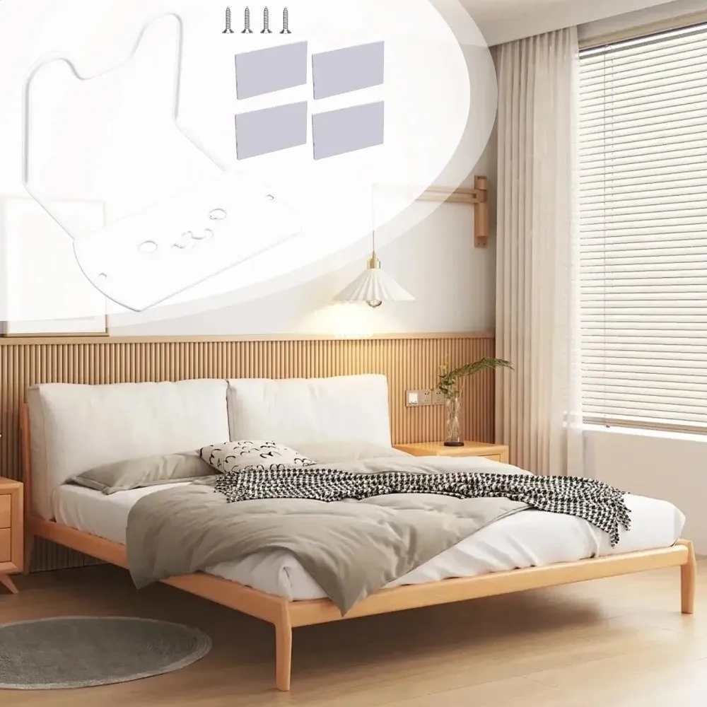 Secure Metal Anti Slip Mattress Gripper No Punching Gripper Bed Frame Stopper Bed Slide Stopper Bed Frame