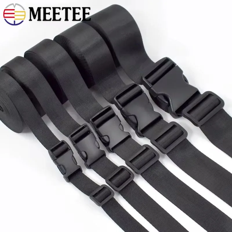 1-5Set 20-50mm Nylon Gordel Plastic Zijsluiting Tri Glide Sluiting voor Tas Riem Slider Passen Haak Huisdier Kraag Accessoires