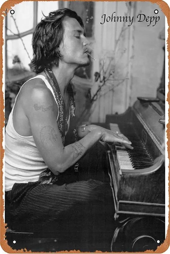 Johnny Depp (2003) Poster Home Wall Art Decoration Retro Metal Tin Sign 8x12 inch