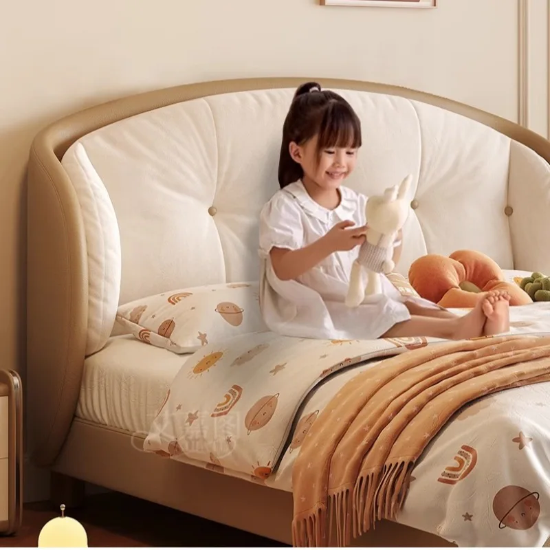 سرير أطفال خشبي إسكندنافي آمن عادي أصفر سرير أطفال على الطراز الحديث تصميم طفل صغير أثاث فردي مضاء للمنزل #6