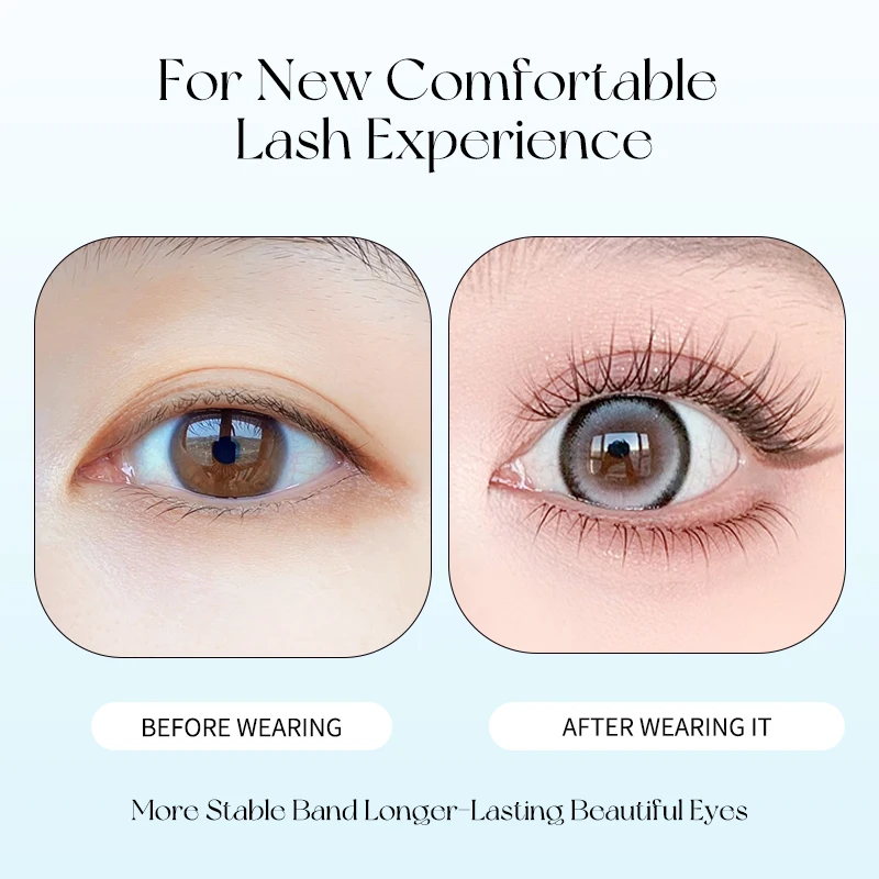 5 par koreańskie sztuczne rzęsy przezroczysta opaska delikatne rzęsy naturalne grube klastry rzęs w stylu Anime miękkie rzęsy Manga makijaż