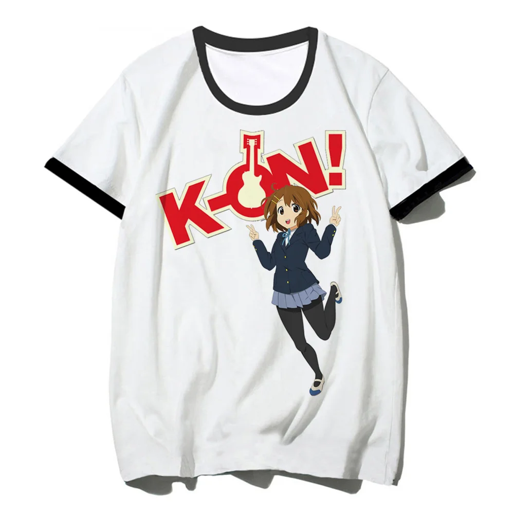 Camiseta k-on para hombre, camisa de diseñador de cómic, ropa de Anime de los años 2000