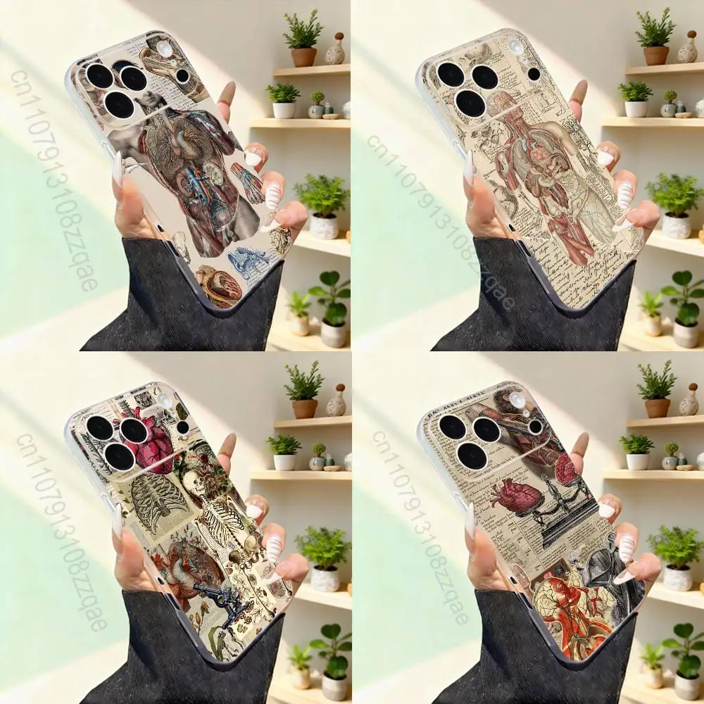 

Human A-AnatomyS M-Medical For iPhone 11,12,13,14,15,16,17,Pro,Max,Plus,Mini,SE4,E Phone Case With Magsafe Wireless