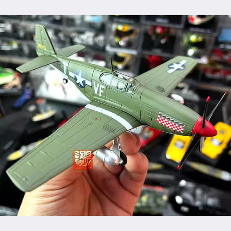 Diecast 1:72 Scale U.S. Air Force P51 P51B P51D Mustang fighter Alloy Finished Simulation Model Souvenir Gifts For Adult Boy