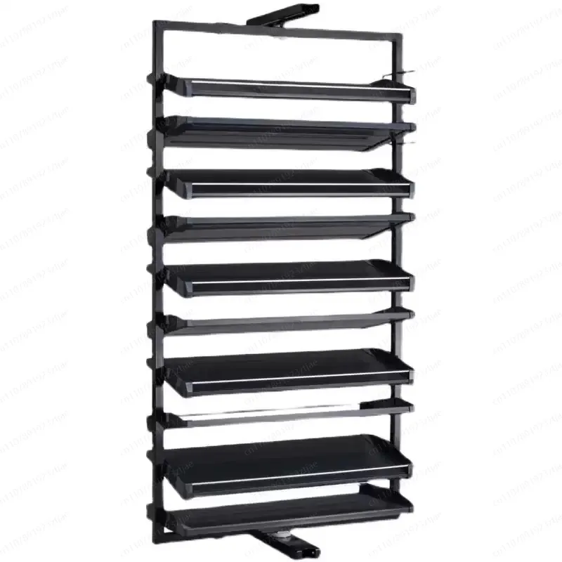 360 Degree Rotating Shoe Cabinet Hardware Accessories Slim Custom Slide Rail Rotating Shoe Rack Fittings