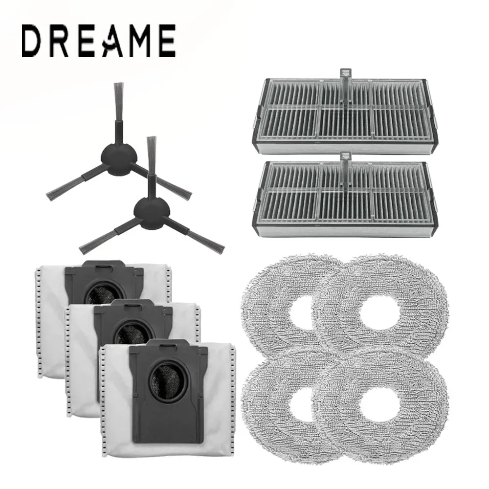 Originele Dreame D30 Ultra reserveonderdelen: rubberen hoofdborstel/TriCut-borstel, zijborstels, filter, mop, stofzak voor X30 Ultra/L10s Ultra Gen 2