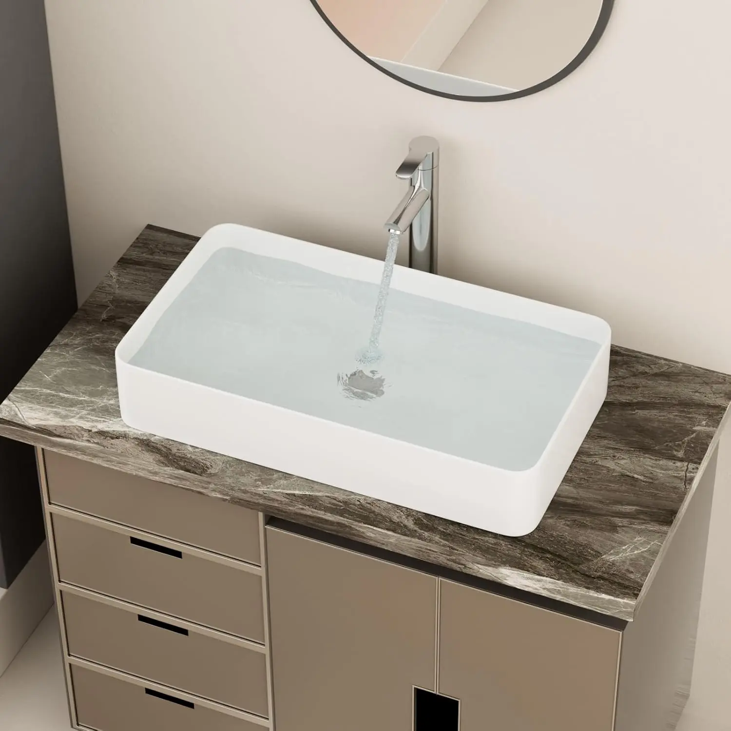 24"X14" White Bathr… - image