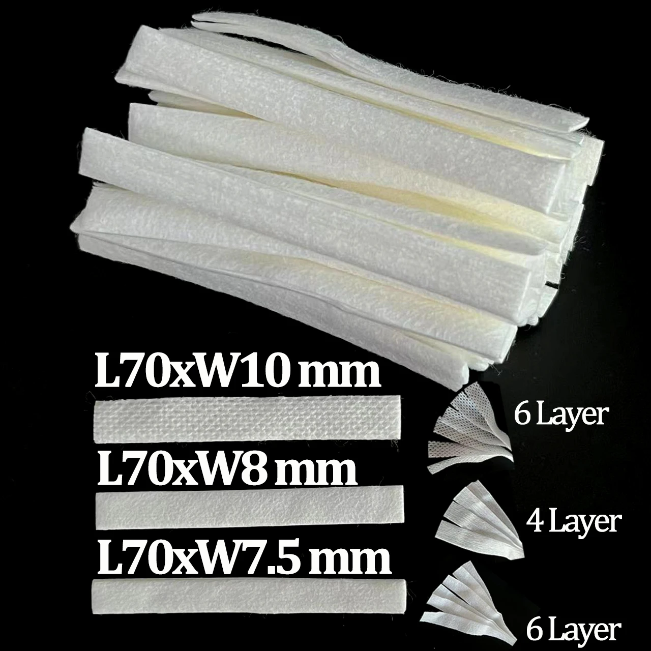 50PCS/Box 4/6 Layers 3 Types ReBuild DIY Mesh/Organic Cotton For PNP/TPP/RPM/GT/GTX/XROS/Boost/SPL Coil Head Furniture Fittings