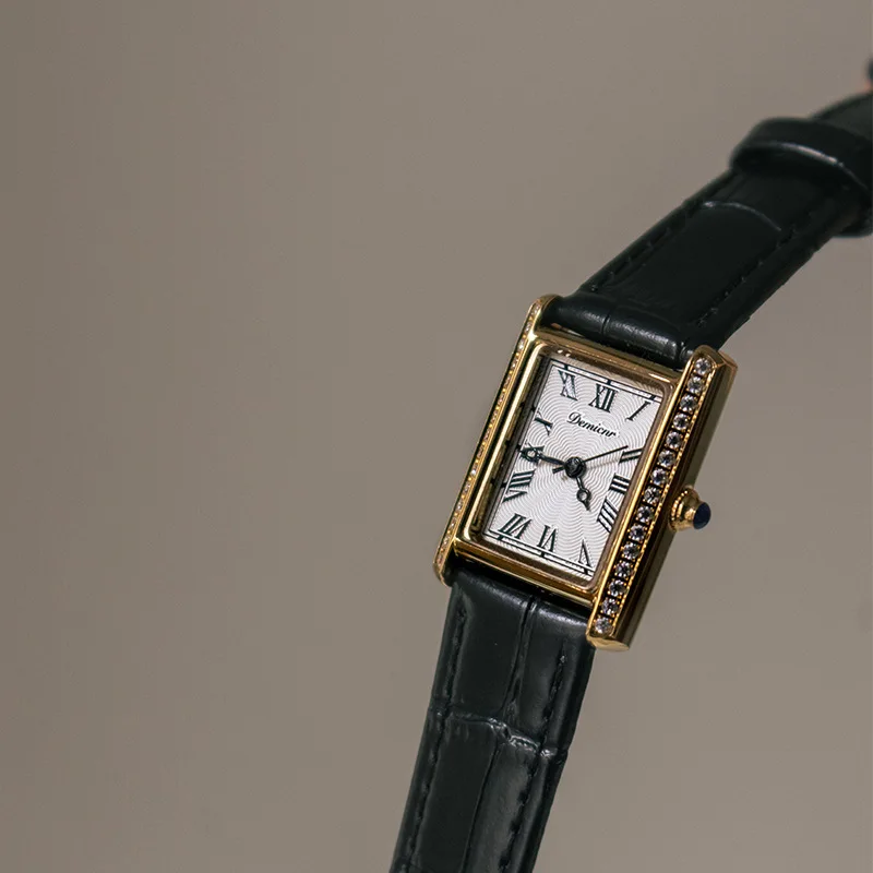 

Elegant Women'S Rectangular Antique Watches, High-End Select Watches, Stylish Quartz Watches, Luxury Women'S Watches