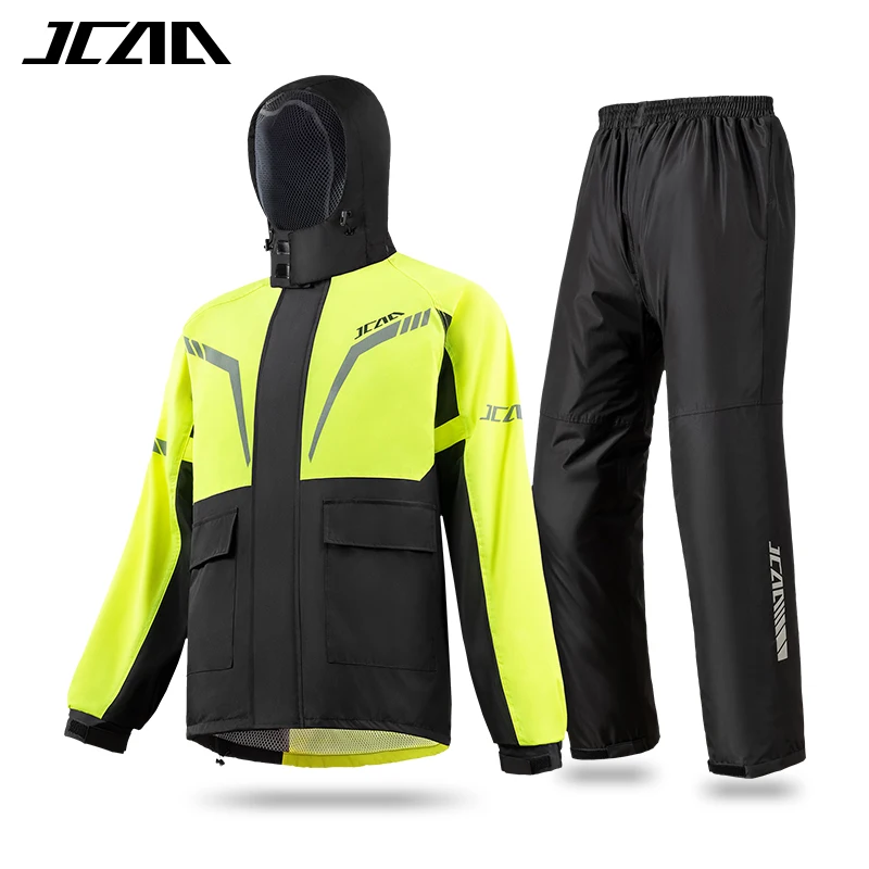 Waterproof High-Level Motorcycle Raincoat Suit Jacket & Pants Heavy Rain Riding Men/Women Riding Jacket Pants Raincoat