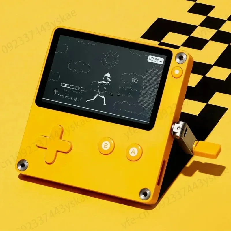 2.7-inch Vintage Mini Manual Crank Creative Novice Game Console