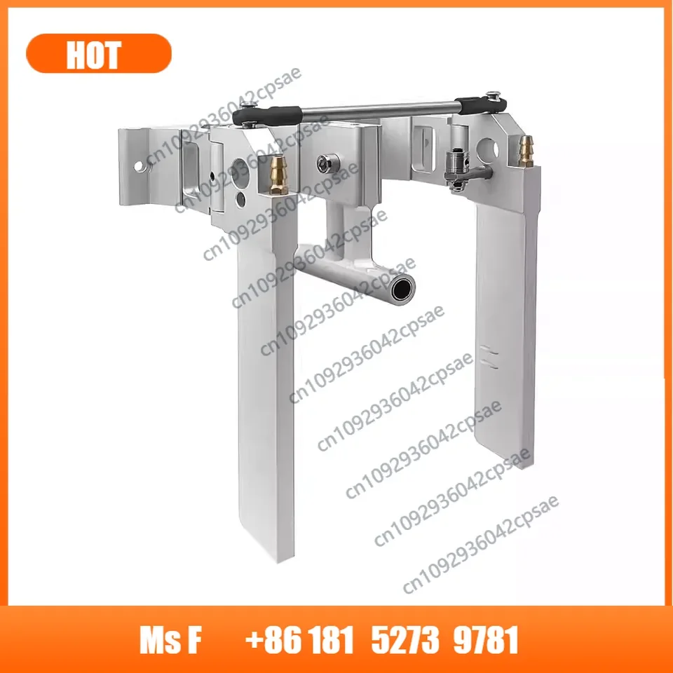 TFL140mm Dual Tail Rudder Water Absorbing Rudder Aluminum Alloy Rudder for 6.35mm Shaft System Gas Ship Model/O Boat