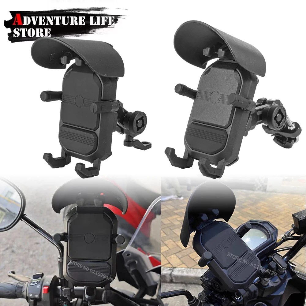 

Перезаряжаемый держатель для мобильного телефона на мотоцикле 10-24 В 360° ° Регулируемый вращающийся кронштейн для крепления сотового телефона с аксессуарами для шляпы