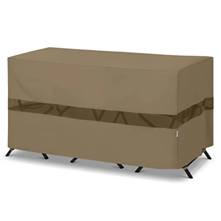 

Outdoor Bar Set Cover 69 Inch Heavy Duty Waterproof Bistro Table Cover for 3-Piece Table and Chairs All Weather Protection Furn