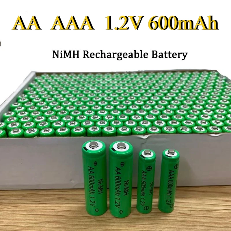 Brand New AA - AAA 1.2V Ni-MH Battery 600mAh Electric Shaver Toy Rechargeable Battery Gaming Machine Flashlight Battery