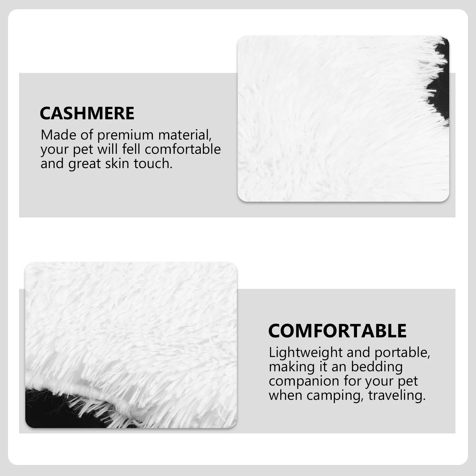 

Cozy Winter Pet Blanket Mat for Dogs Cats Soft Skin Touch Warm Bed Cushion for Home Car Travel Lightweight Easy Carry Sleeping