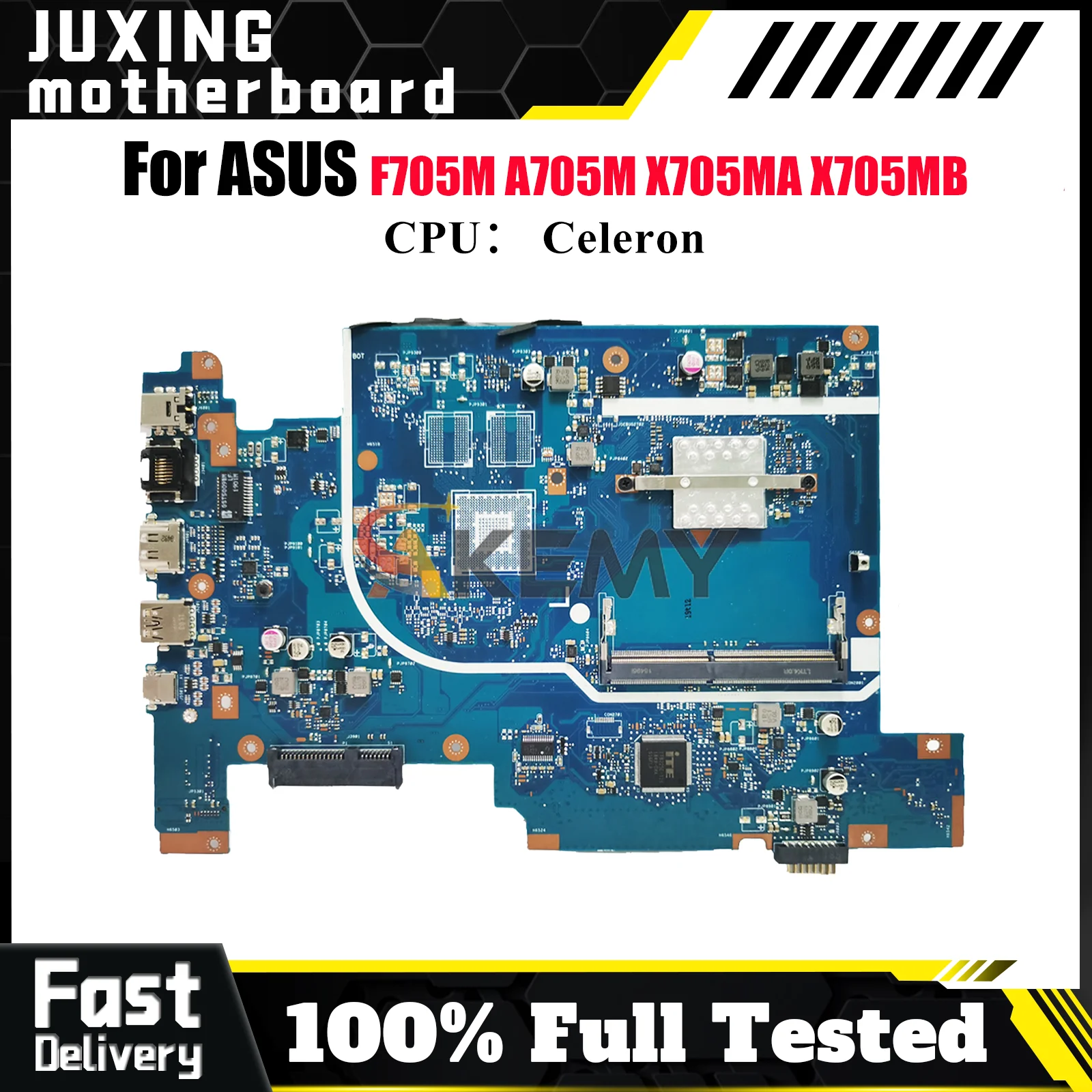 

X705MA Laptop Motherboard For ASUS VivoBook X705MB X705MA A705M F705M X705M Mainboard With Celeron CPU 100% tests OK fast ship