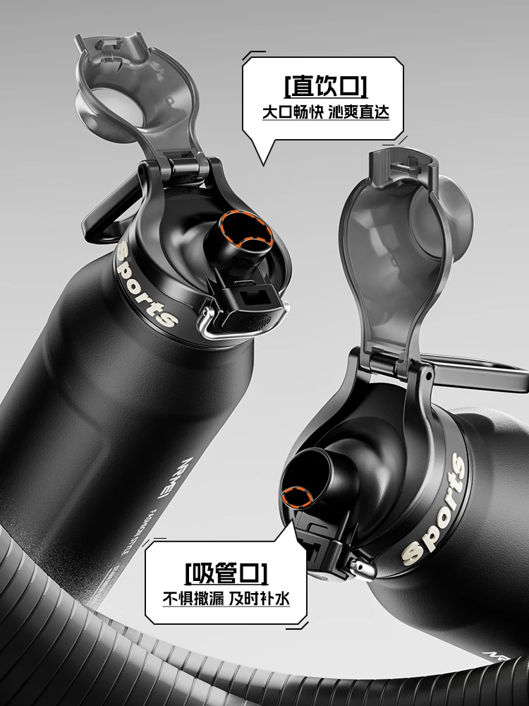 AliExpress ERM Insulated Water Bottle Stainless Steel Tumble Cycling Cold And Hot Flasks Double Wall Portable With Handle Sports Outdoor Cup