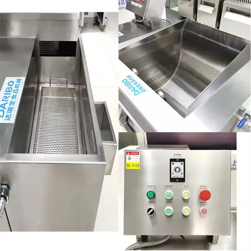 Commercial Vegetable Fruit Tipping Vortex Vegetable Washer Machine Tipping Sweet Potato Washer for Food Processing Plant