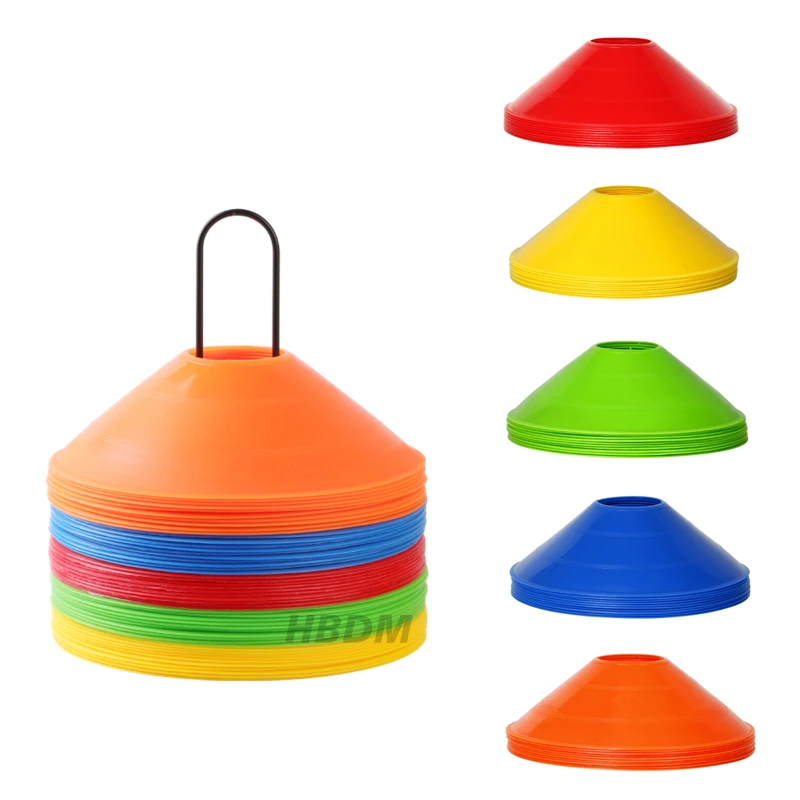 10pcs Training Disc Sports Rugby Football Roller Skating Agility Disc Windproof Flying Saucer Cone Marking Training Accessories