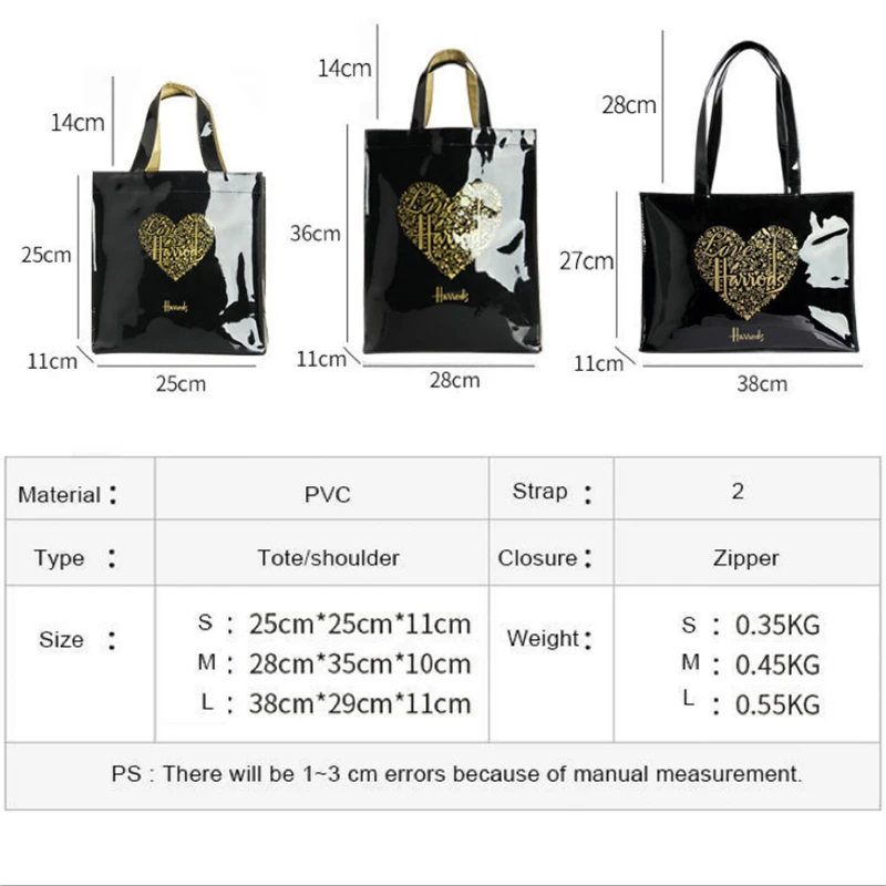 Hot Sale Shopping Bag Jelly Handbag for Women Eco Friendly Flower Tote Shopping Bag Reusable Waterproof PVC Shoulder Shopper Bag