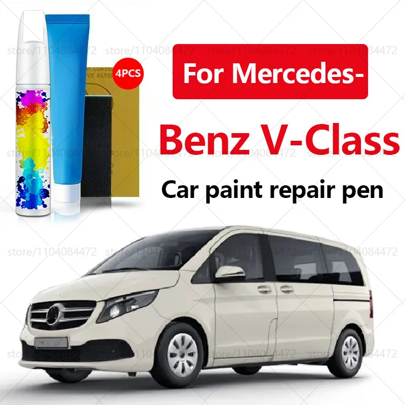 

Ручка для ремонта автомобильной краски для Mercedes-Benz V-Class 1996-2025 гг., аксессуары для ремонта царапин, 4 шт., белый, черный, серебристый, серый, золотой, синий