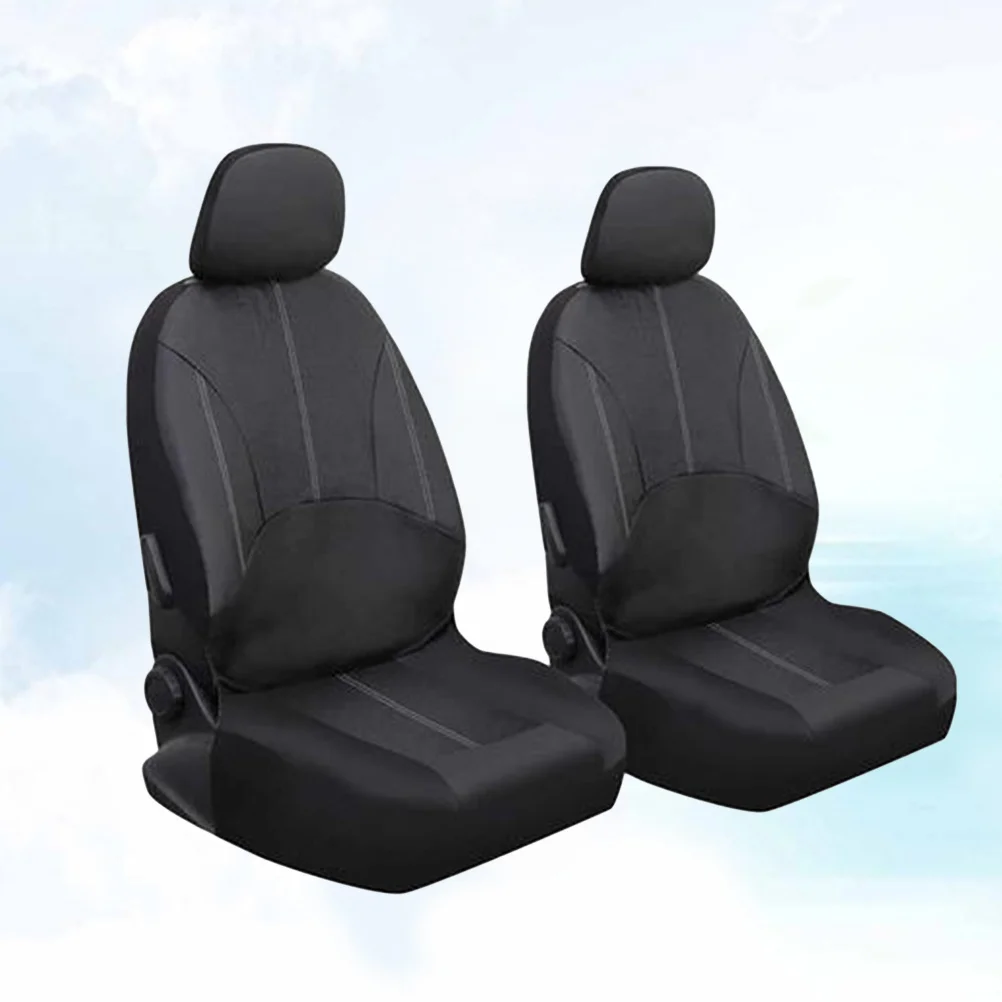 

4pcs Car Seat Covers Universal Fit Waterproof Wear-Resistant Auto Seat Protector Cushion Mat For Cars Trucks Suvs Black