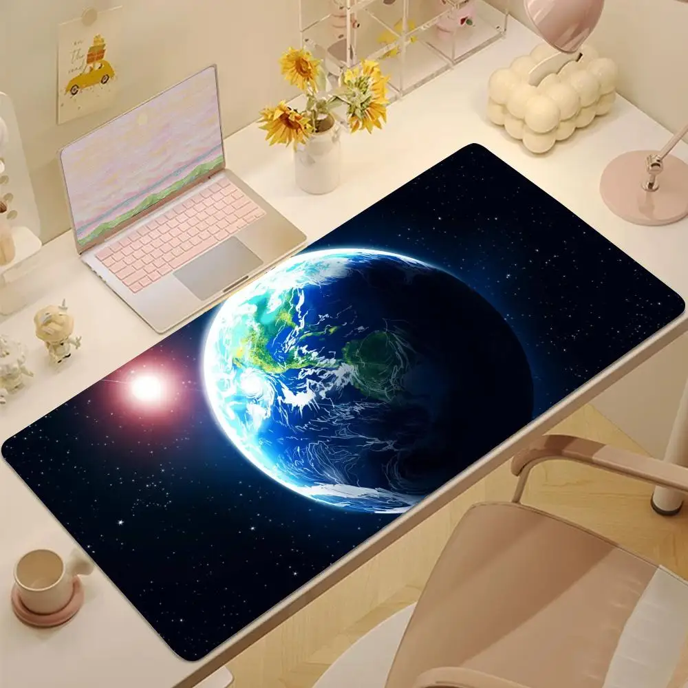 

earth art Mouse Pad Tablet mouse Pad Laptop xl desktop mouse pad, cute HD Rainbow Gaming keyboard pad, csgo Player, 90x40