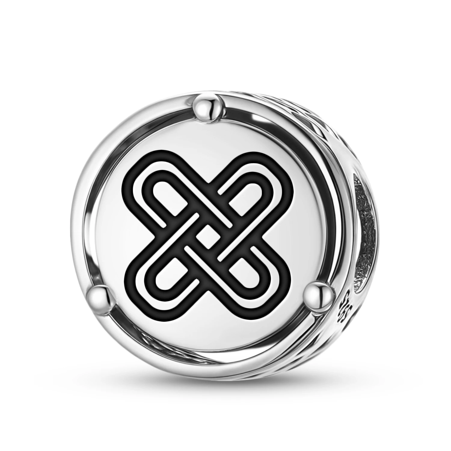 

Adinkra Kramo Bone 925 Sterling Silver Symbol Charm Fit Original Bracelet Diy Jewelry Accessories Family Bead