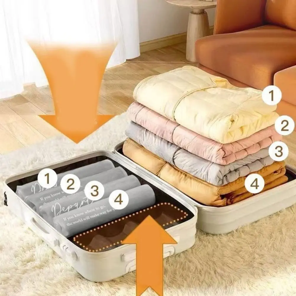 

2Pcs Oxford Cloth Vacuum Compression Bag Moisture-proof Save Space Hand Roll Bag Wear-resistant Reusable