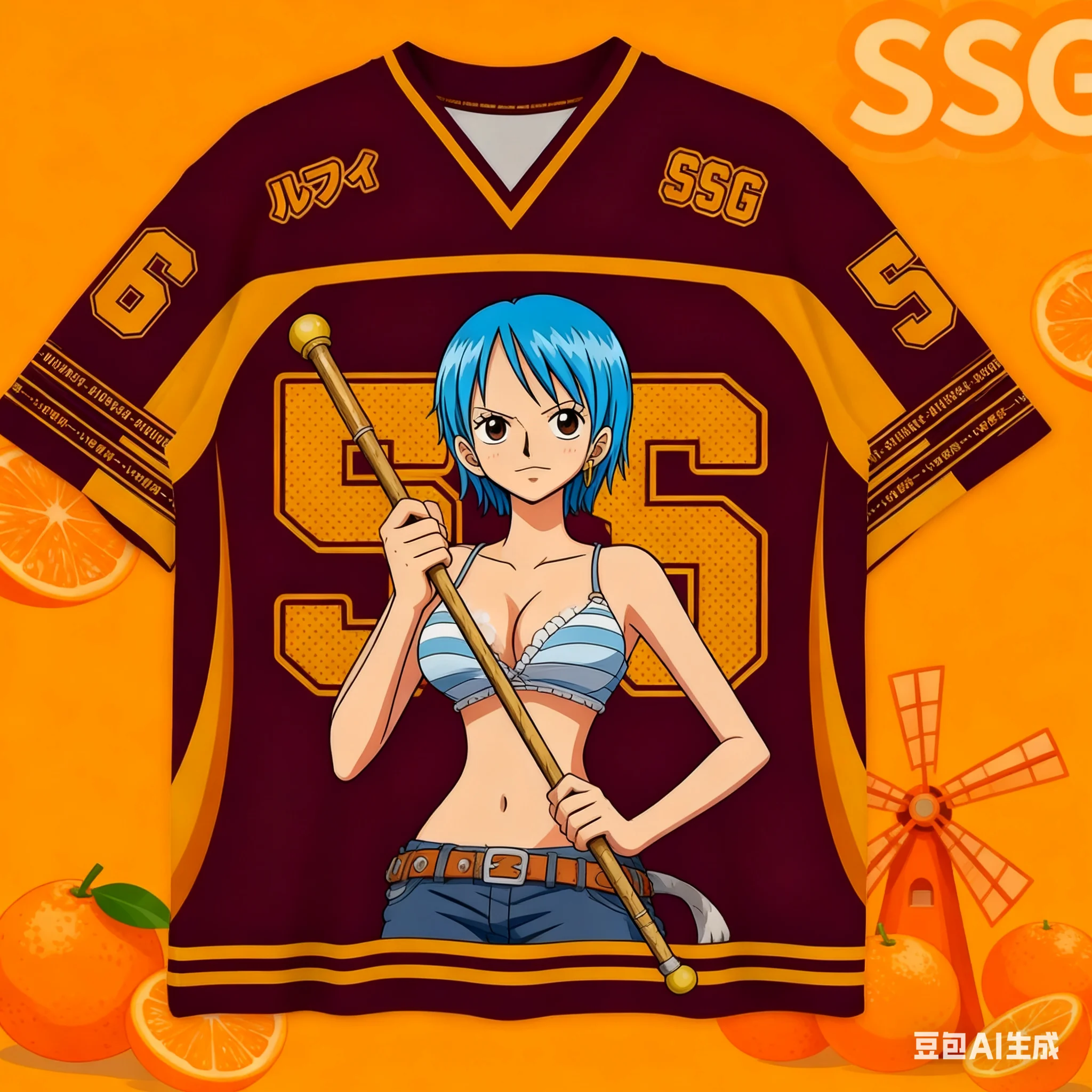 

Новая футболка-джерси Bandai Anime One Piece Nefertari Vivi Summer с 3D-принтом, оверсайз, для детей и взрослых, многофункциональная, 26 моделей