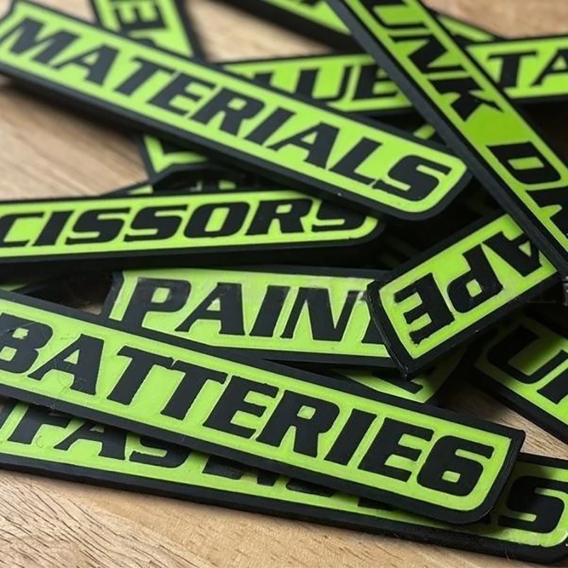 

Магнитные бирки для ящиков для инструментов, высококачественные багажные бирки, набор магнитных этикеток, настраиваемые магнитные этикетки для ящиков для инструментов для космических ящиков для инструментов «сделай сам»