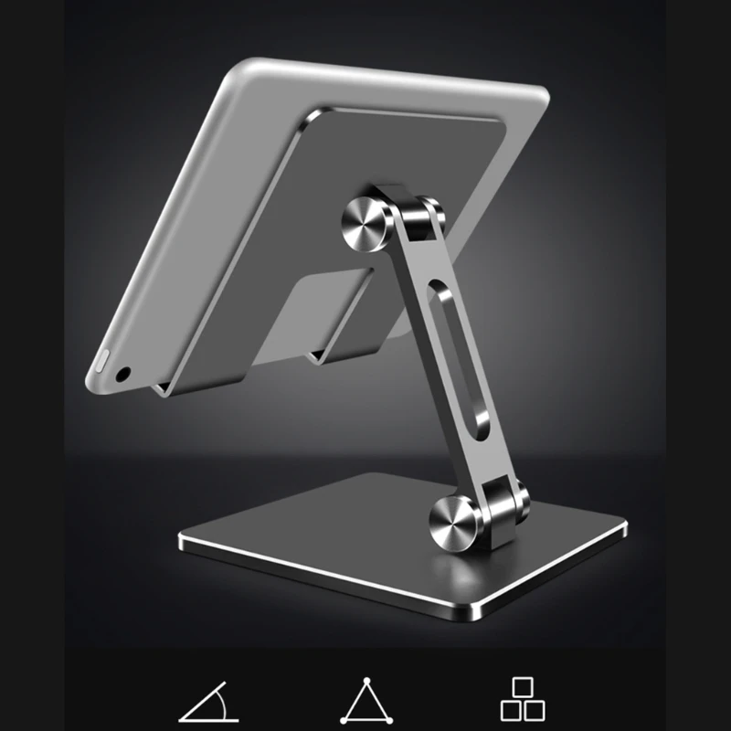 

Aluminum Alloy Desktop Mobile Phone Stand Foldable Tablet Support Cell Phone Desk Bracket Lazy Holder For Smartphone Mount